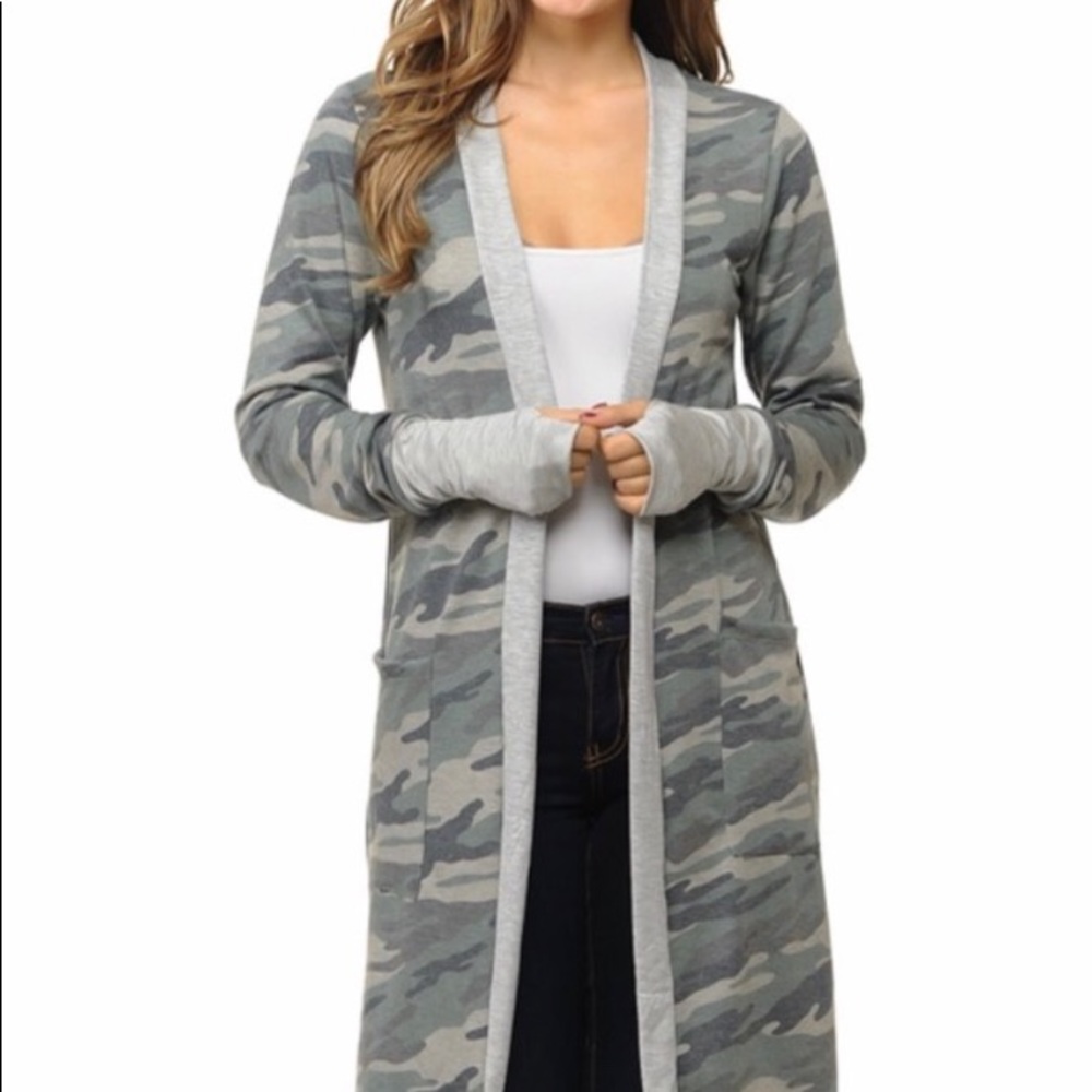 Camo Cardigan
